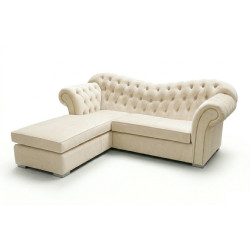 Narożnik Chesterfield Morland 235x200 | Falowane oparcie