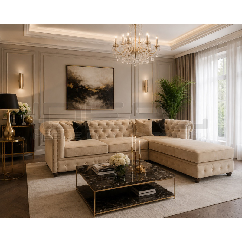 Narożnik Chesterfield Lady 270x200