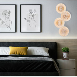 Dekoracyjny KINKIET LUXIO-4 LED BURSZTYNOWY