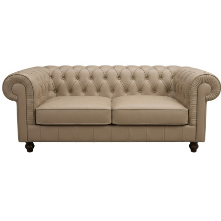 Sofa Chesterfield w skórze Canon 2 osobowa | IdealMeble.pl