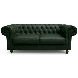 Sofa Chesterfield w skórze Canon 2 osobowa | IdealMeble.pl