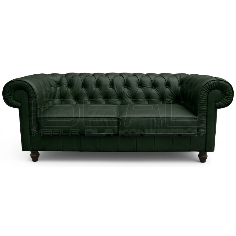 Sofa Chesterfield w skórze Canon 2 osobowa | IdealMeble.pl