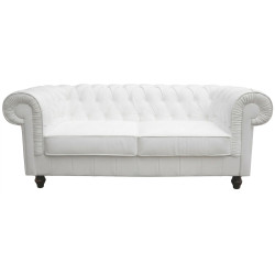 Sofa Chesterfield w skórze Canon 2 osobowa | IdealMeble.pl
