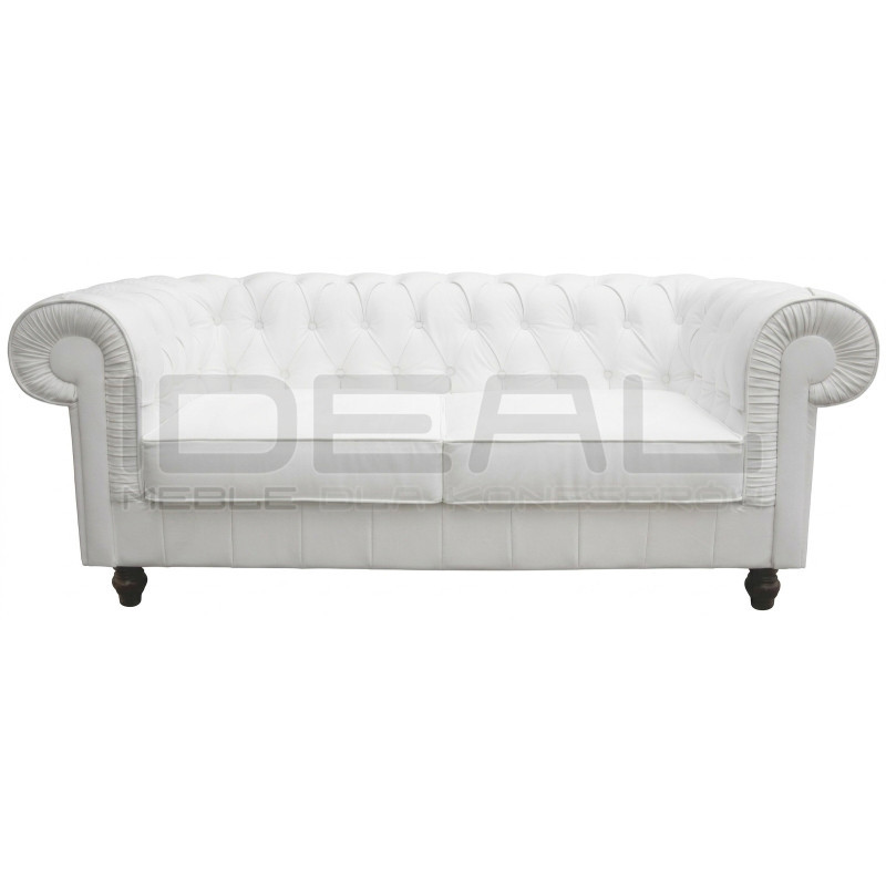 Sofa Chesterfield w skórze Canon 2 osobowa | IdealMeble.pl