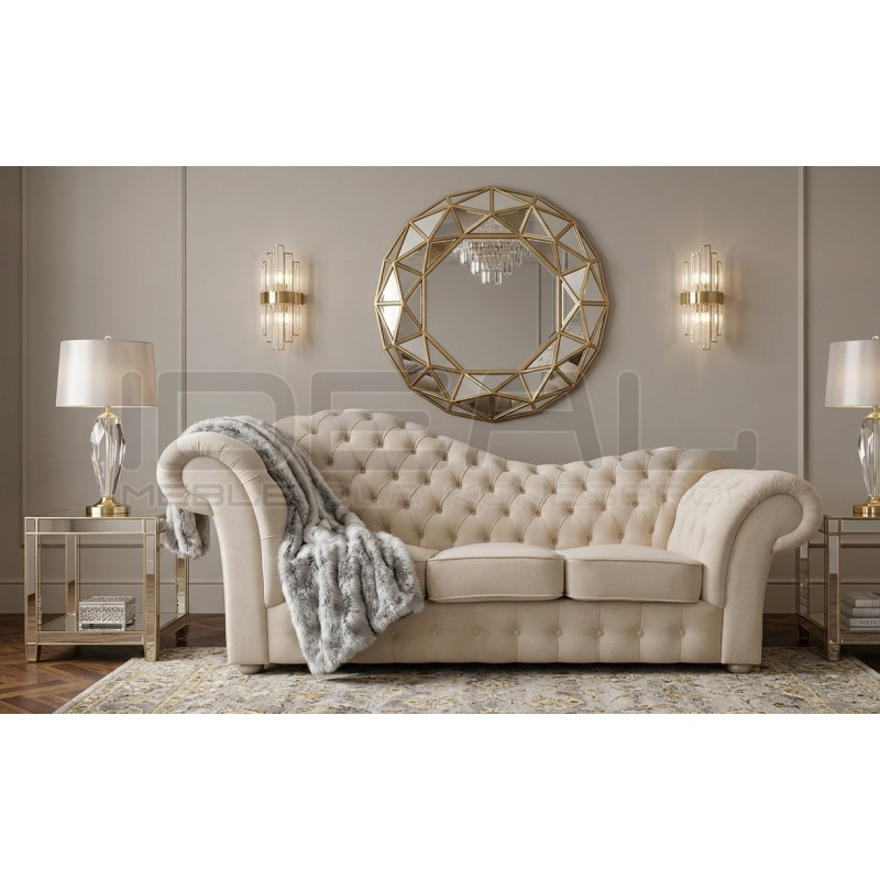 Sofa Chesterfield rozkładana Madame Wave 3 os.