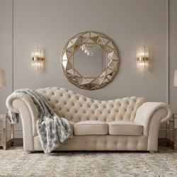 Sofa Chesterfield rozkładana Madame Wave 3 os.