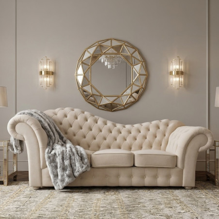 Sofa Chesterfield rozkładana Madame Wave 3 os.
