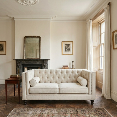 Sofa Chesterfield London 2 os.| Proste boki | IdealMeble.pl