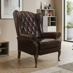 Fotel rozkładany Chesterfield Duke | Recliner z relaksem