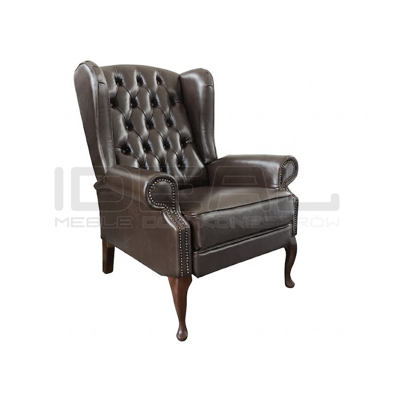 Fotel rozkładany Chesterfield Duke | Recliner z relaksem
