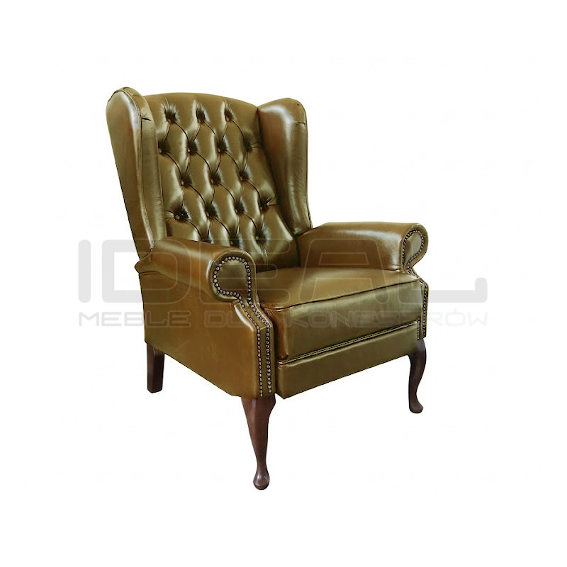 Fotel rozkładany Chesterfield Duke | Recliner z relaksem