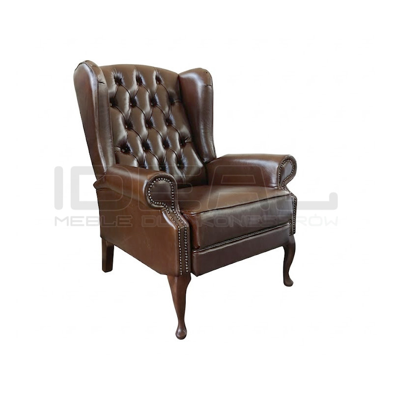 Fotel rozkładany Chesterfield Duke | Recliner z relaksem
