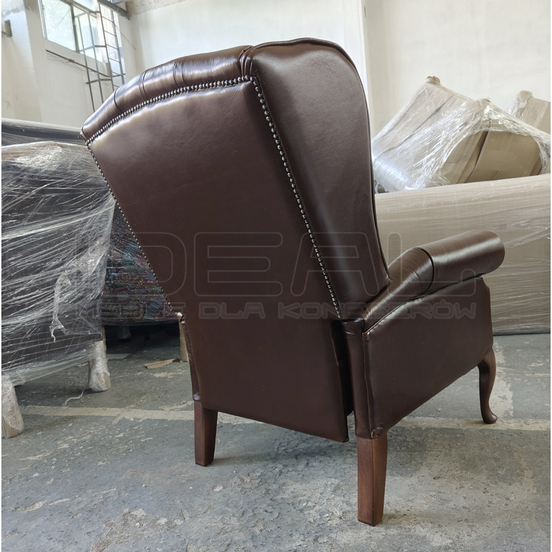 Fotel rozkładany Chesterfield Duke | Recliner z relaksem