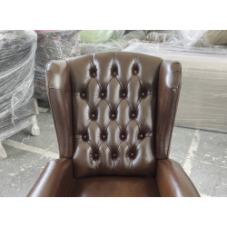 Fotel rozkładany Chesterfield Duke | Recliner z relaksem