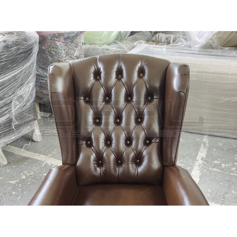 Fotel rozkładany Chesterfield Duke | Recliner z relaksem