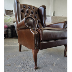 Fotel rozkładany Chesterfield Duke | Recliner z relaksem
