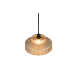 Lampa Wisząca Caro | Szklana Lampa Retro Lat 70 i 80