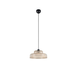 Lampa Wisząca Caro | Szklana Lampa Retro Lat 70 i 80