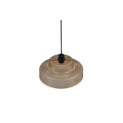 Lampa Wisząca Caro | Szklana Lampa Retro Lat 70 i 80