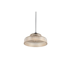 Lampa Wisząca Caro | Szklana Lampa Retro Lat 70 i 80