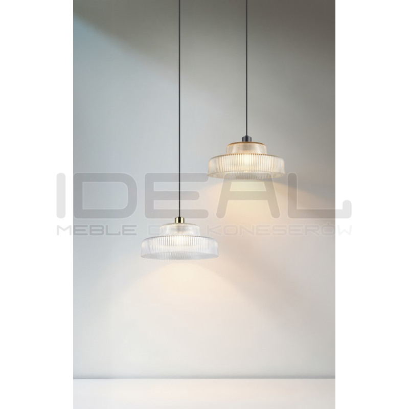 Lampa Wisząca Caro | Szklana Lampa Retro Lat 70 i 80