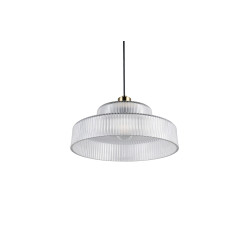 Lampa Wisząca Caro | Szklana Lampa Retro Lat 70 i 80