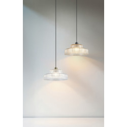 Lampa Wisząca Caro | Szklana Lampa Retro Lat 70 i 80