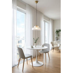Lampa Wisząca Caro | Szklana Lampa Retro Lat 70 i 80