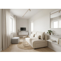 Sofa Belliani – sofa rozkładana bez boków do małego salonu