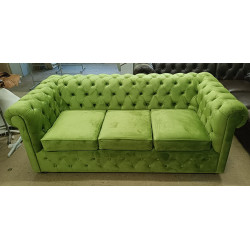 Sofa rozkładana chesterfield Normal z funkcją spania codziennego 3 os.