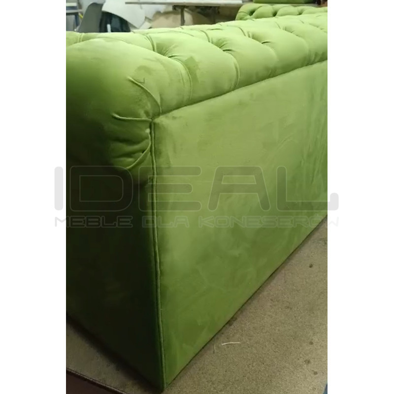 Sofa rozkładana chesterfield Normal z funkcją spania codziennego 3 os.
