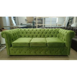 Sofa rozkładana chesterfield Normal z funkcją spania codziennego 3 os.