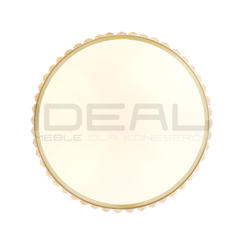 Plafon glamour Magia złoty z kryształami K9 40 cm | Ideal Meble