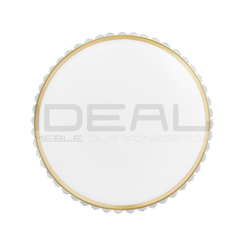 Plafon glamour Magia złoty z kryształami K9 40 cm | Ideal Meble