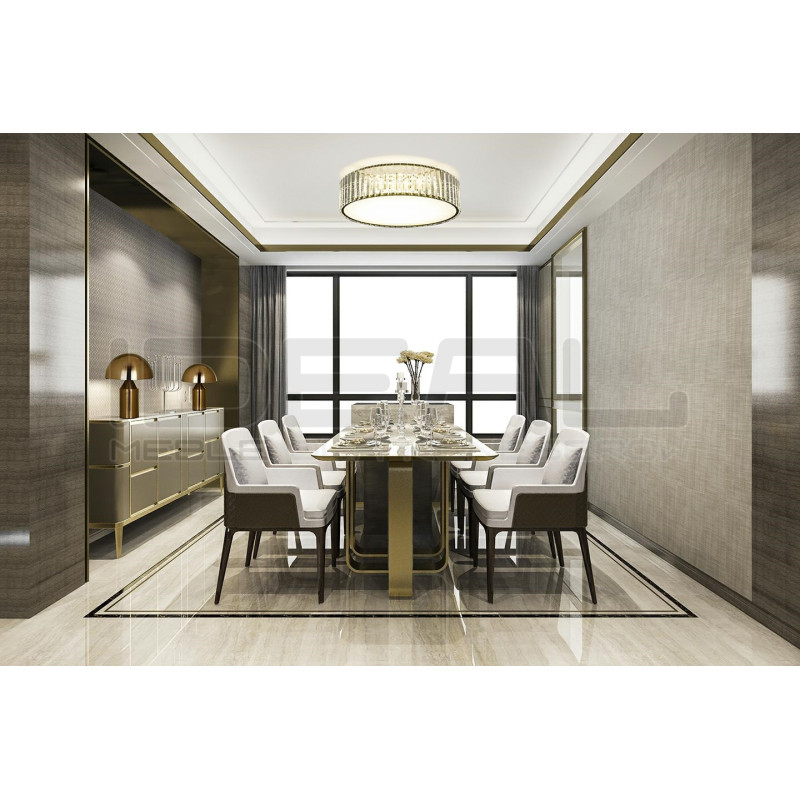 Plafon CROWN 50 złoty | Kryształowy plafon LED glamour
