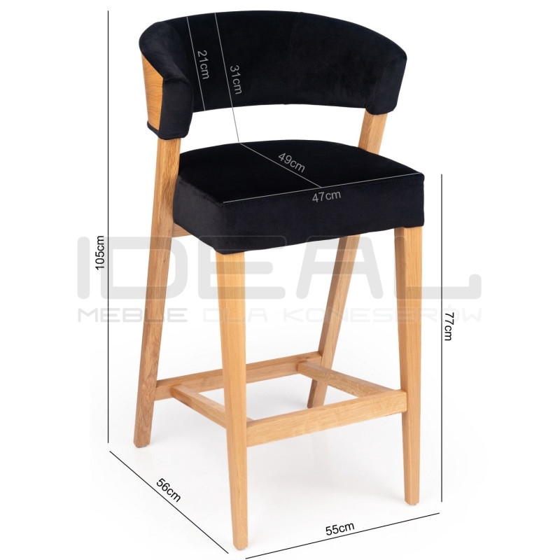 Hoker dębowy Orlando | Lite drewno dębowe | Quiet Luxury | Ideal Meble