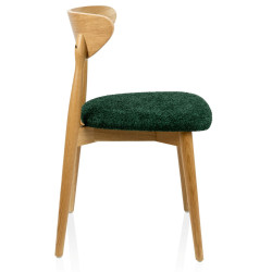 Krzesło Marak vintage z litego dębu | Tapicerowane | IdealMeble