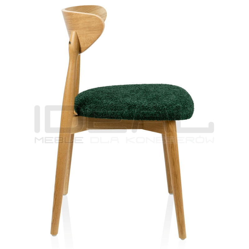 Krzesło Marak vintage z litego dębu | Tapicerowane | IdealMeble