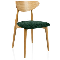 Krzesło Marak vintage z litego dębu | Tapicerowane | IdealMeble