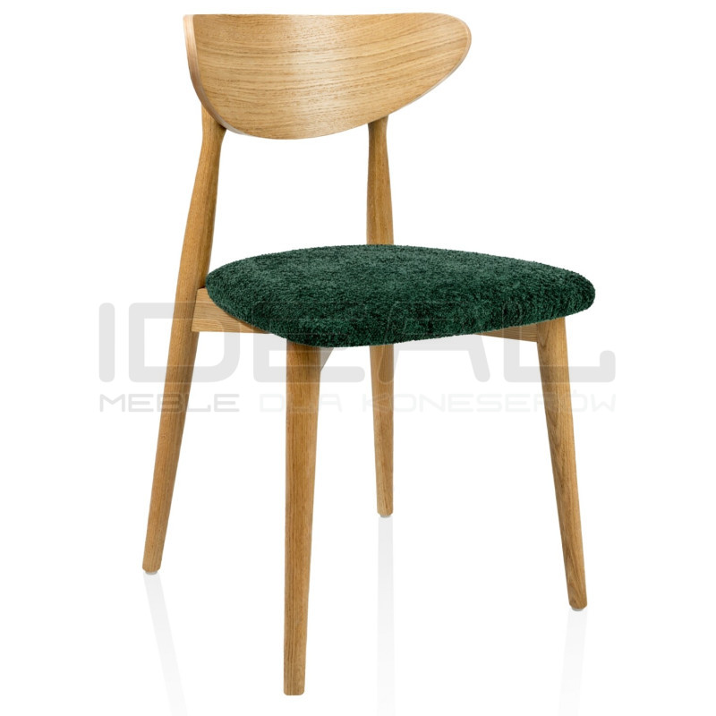 Krzesło Marak vintage z litego dębu | Tapicerowane | IdealMeble
