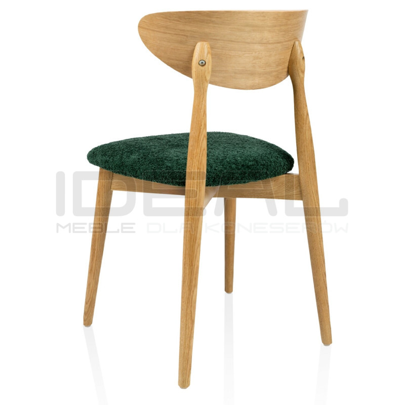 Krzesło Marak vintage z litego dębu | Tapicerowane | IdealMeble