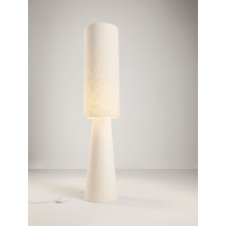 Lampa podłogowa Morwa z lnu | Skandynawska lampa do salonu i sypialni