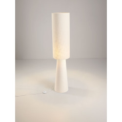Lampa podłogowa Morwa z lnu | Skandynawska lampa do salonu i sypialni
