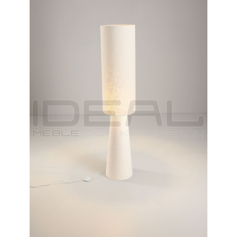 Lampa podłogowa Morwa z lnu | Skandynawska lampa do salonu i sypialni