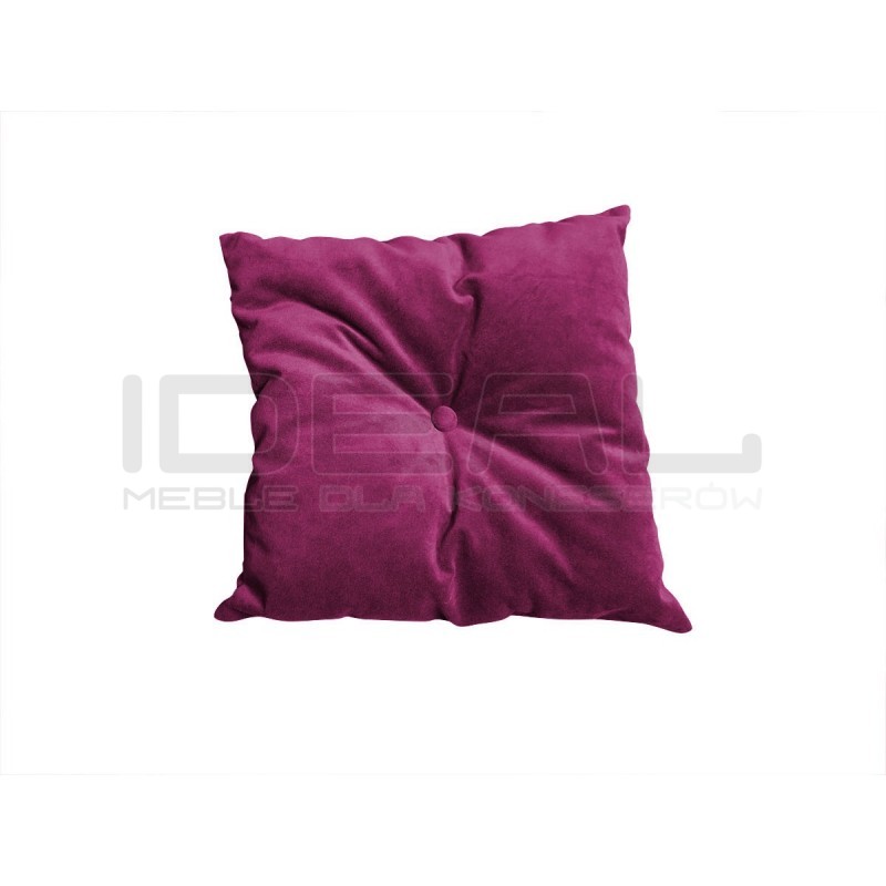 Poduszka ozdobna 40x40 cm pikowana z guziczkiem pośrodku