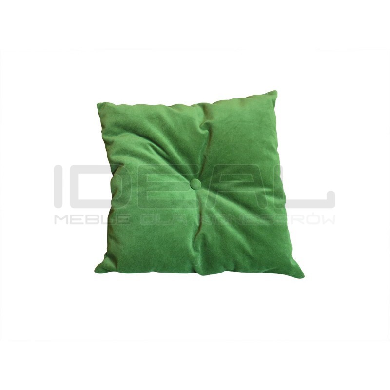 Poduszka ozdobna 40x40 cm pikowana z guziczkiem pośrodku