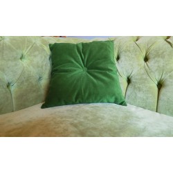 Poduszka ozdobna 40x40 cm pikowana z guziczkiem pośrodku