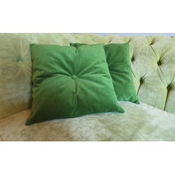 Poduszka ozdobna 40x40 cm pikowana z guziczkiem pośrodku