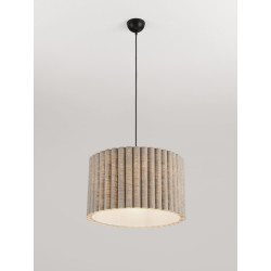 Lampa wisząca Demeter | Len i metal