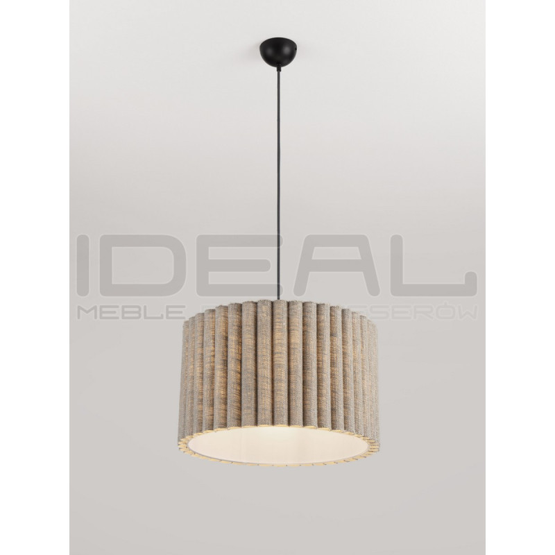 Lampa wisząca Demeter | Len i metal
